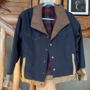 Kodiak Coat Company Black and Tan Canvas Work coat